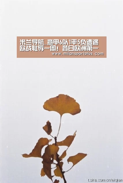 米兰导航_意甲6队1平5负遭遇欧战耻辱一周!昔日欧洲第一联赛只剩回忆?(图3) 米兰平台